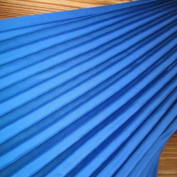 MAC DUGGAL 49903 Blue Ombre Pleated Charmeuse One-Shoulder Gown Dress 6 FLAWS - Picture 12 of 16